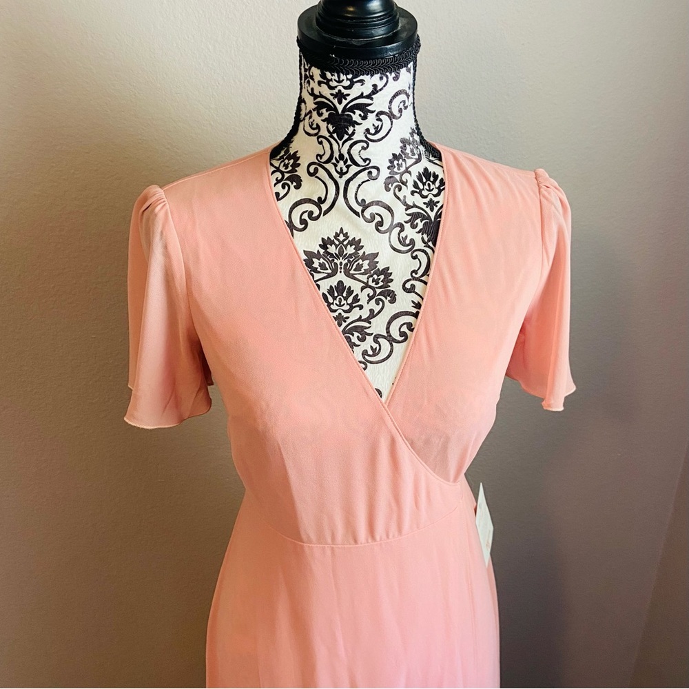 Show Me Your MuMu pink wrap maxi dress - Picture 3 of 12